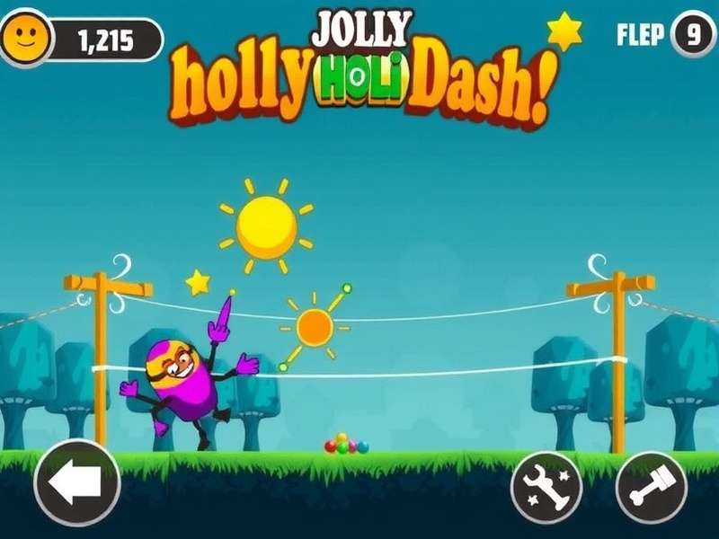 Jolly Holi Dash Game Screenshot